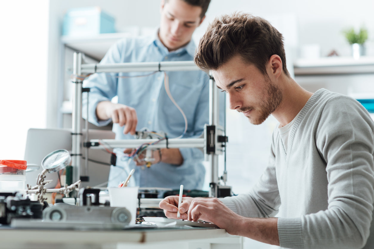 person using a 3d printer