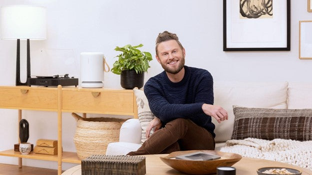 Bobby Berk with good interior design and a Molekule Mini