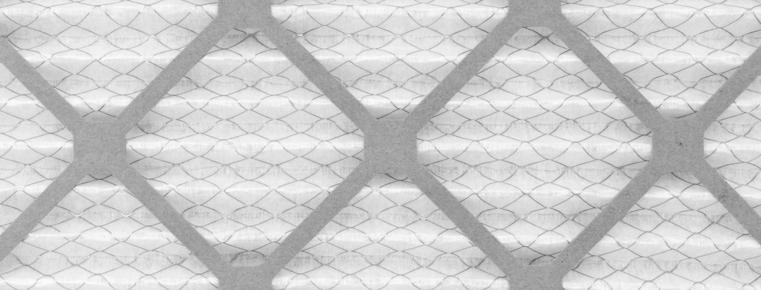 Electrostatic air filter fibers closeup