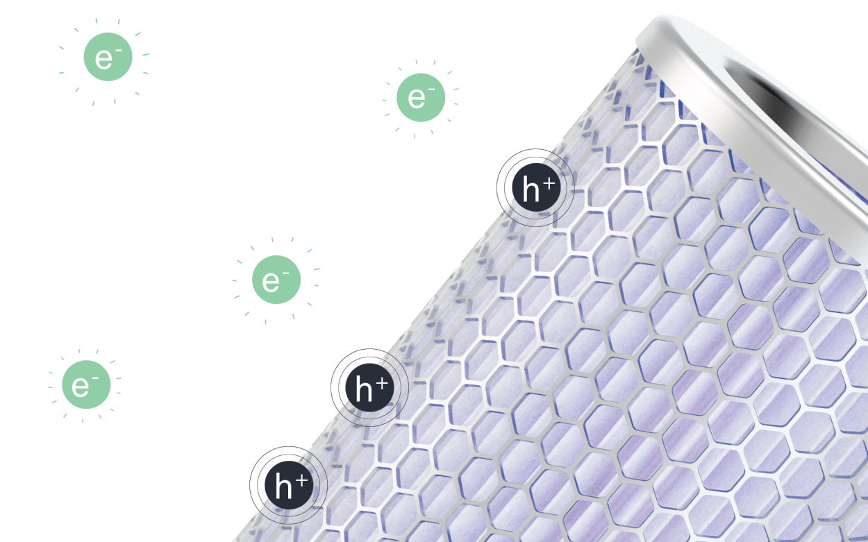 Molekule PECO-Filter absorbing harmful pollutants and transforming them into harmless molecules