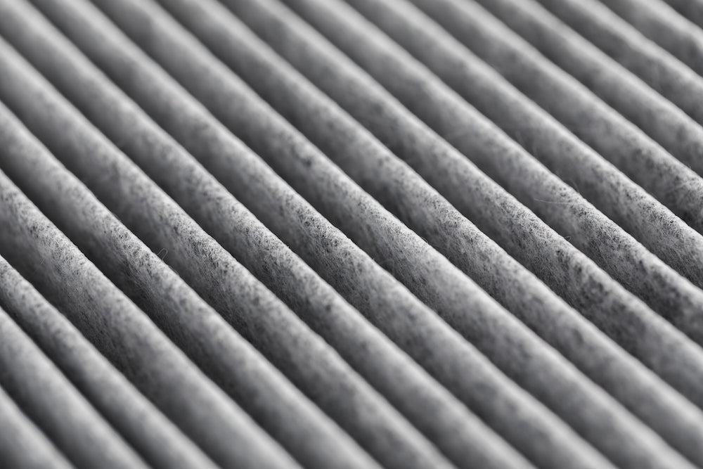 Close-up photograph of air purifier filter