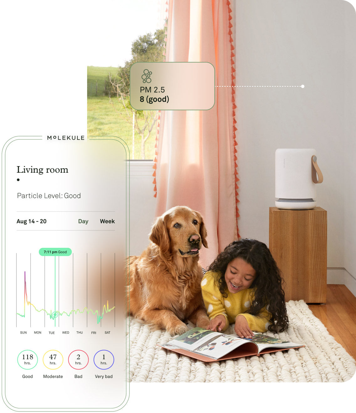 Molekule Air Mini+ | Portable Small Room Air Purifier