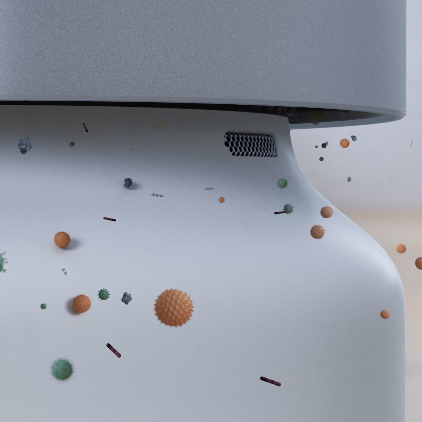 Pollutants getting pulled into the Molekule Air Pro air purifier